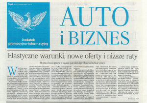 Skan artykułu w Rzeczpospolitej o leasingu