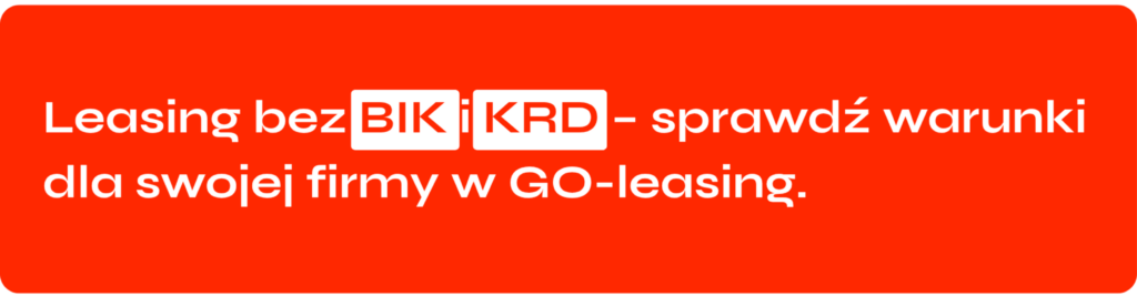 leasing bez BIK i KRD